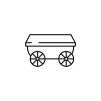 hand cart vector icon illustration