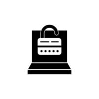 Web development, secure login vector icon illustration