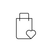 shopping for loved ones vector icon illustration