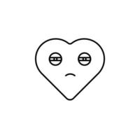 bored emoji vector icon illustration