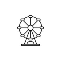 ferries wheel vector icon illustration