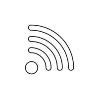 Wifi señal vector icono ilustración