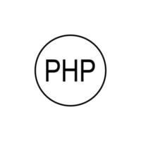 PHP vector icon illustration