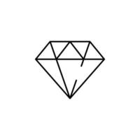 crystal, diamond vector icon illustration