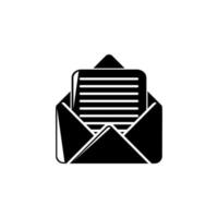 letter with envelope vector icon illustration