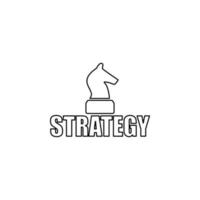 logo strategy games vector icon illustration