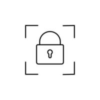 smart lock vector icon illustration