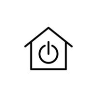 real estate switch off vector icon illustration