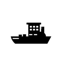 Water transport, ship vector icon illustration