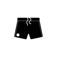 fútbol americano pantalones cortos vector icono ilustración