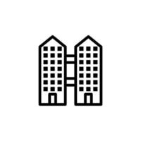 building bussines centre vector icon illustration