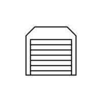 garage vector icon illustration