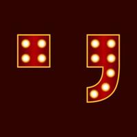 1 number with bulb vector icon