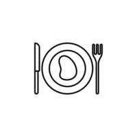 food in a plate vector icon illustration