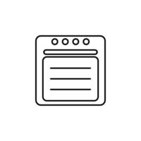 oven vector icon illustration