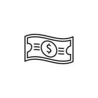 bill dollar vector icon illustration