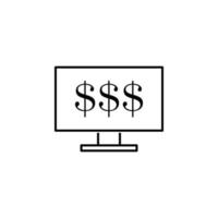 tv, usd vector icon illustration