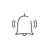 bell, alarm vector icon illustration