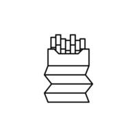 cigarettes, will, quit smoking, tobacco vector icon illustration