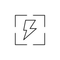 electricity, electric field vector icon illustration