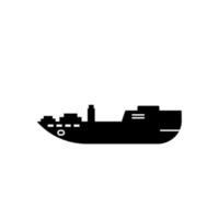 Water transport, ship vector icon illustration