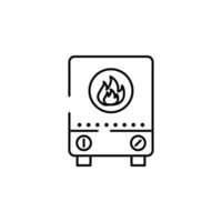 electric heater vector icon illustration