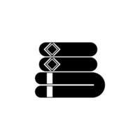 a stack of towels vector icon illustration