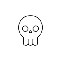 skull vector icon illustration