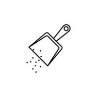 dustpan vector icon illustration