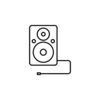 acoustic column vector icon illustration