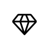 Diamond vector icon illustration