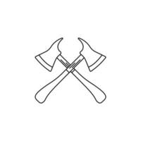 fire axes vector icon illustration