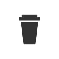 rubbish bin isolated simple vector icon illustration