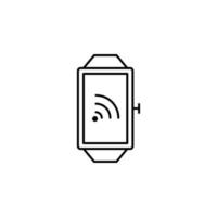 internet watch, online watch, smartwatch vector icon illustration