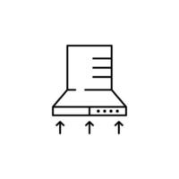 cooker hood vector icon illustration