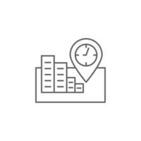 Placeholder, time management vector icon illustration