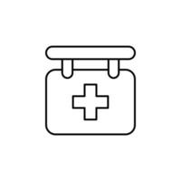 hospital sign vector icon illustration