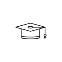 graduates cap vector icon illustration