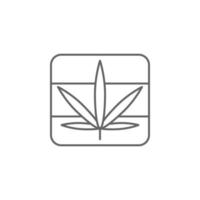 Jamaica, marijuana vector icon illustration