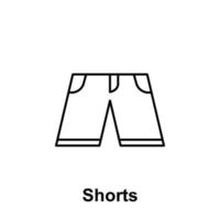 Shorts vector icon illustration