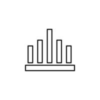 statistics vector icon illustration