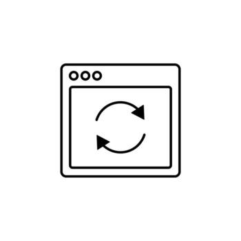 browser refresh webpage vector icon illustration