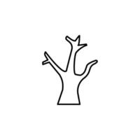 árbol vector icono ilustración