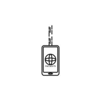 smart phone network vector icon illustration