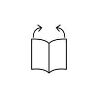 close the book vector icon illustration