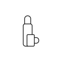 thermos line vector icon illustration