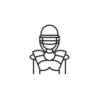 Baseball, catcher vector icon illustration