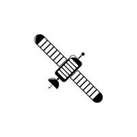 artificial satellite vector icon illustration