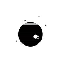 Júpiter y satélites vector icono ilustración