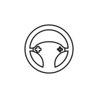 game steering wheel vector icon illustration